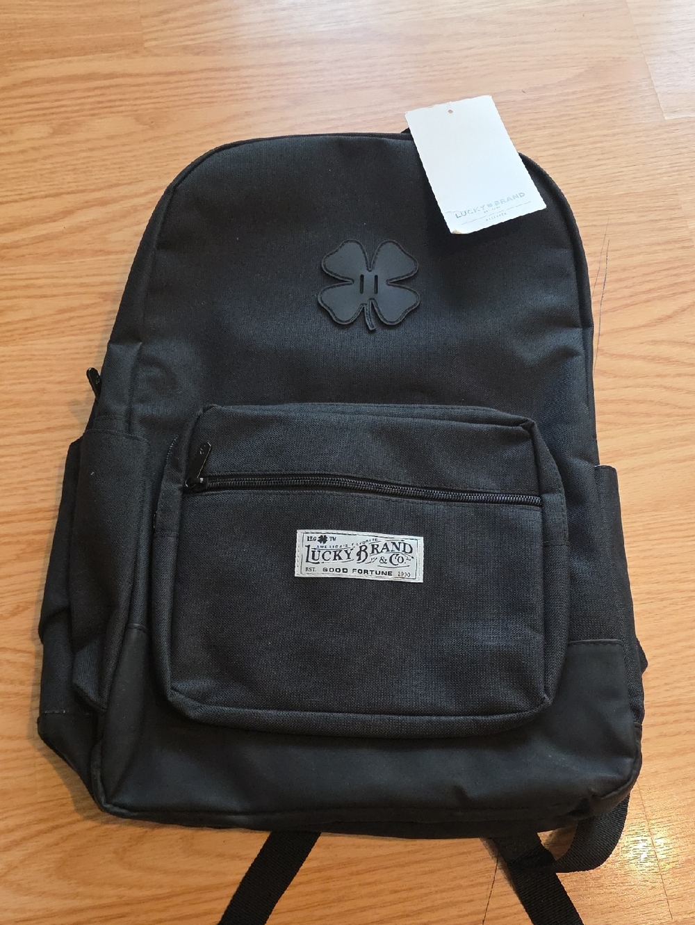 Lucky Brand Black Canvas Backpack